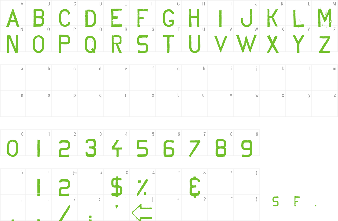 Font No Silly Walk There preview